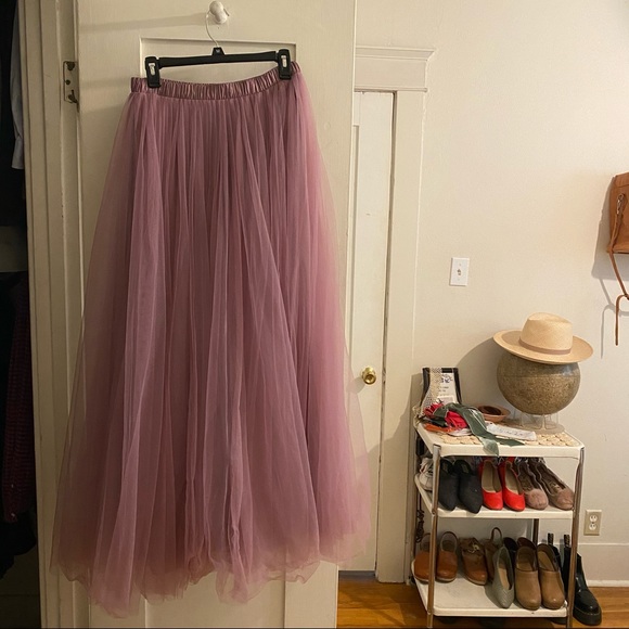 Hand Crafted Dresses & Skirts - Handmade Lilac Tulle Skirt